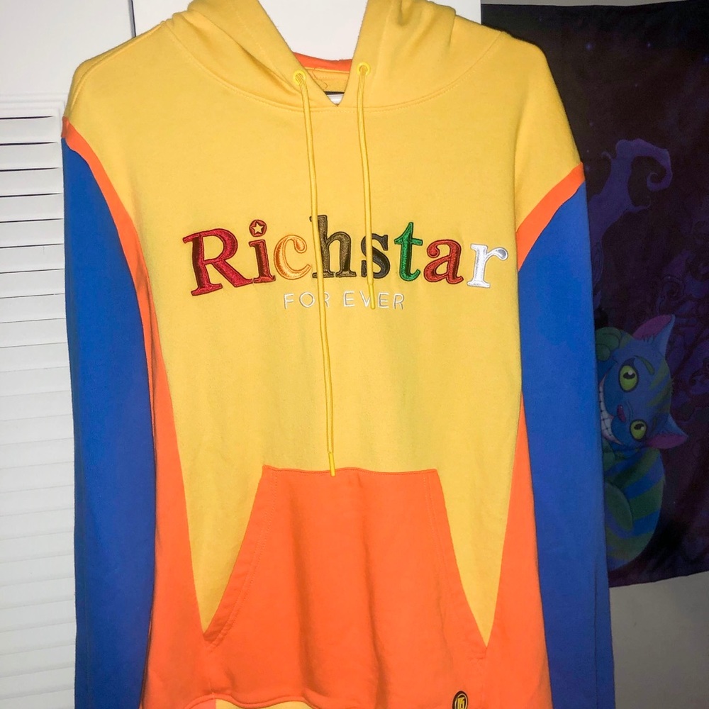 Rich Star Embroidered Large Hoodie